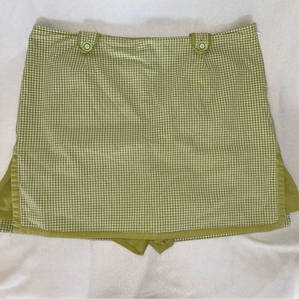 Requirements Lime Checkered Skort